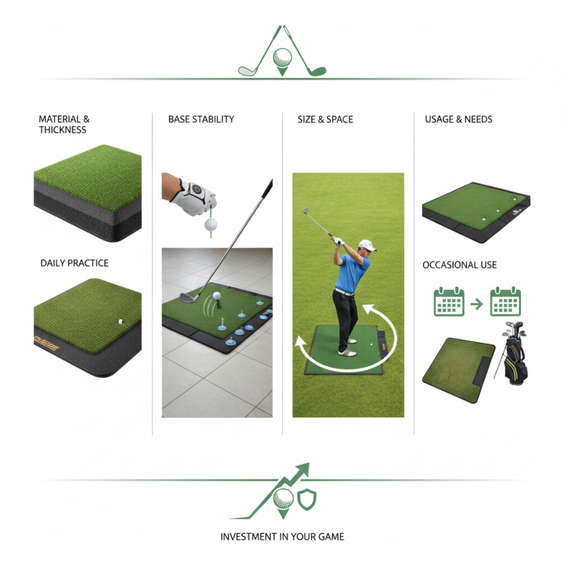 Best Tips for Choosing the Right Hitting Golf Mat?