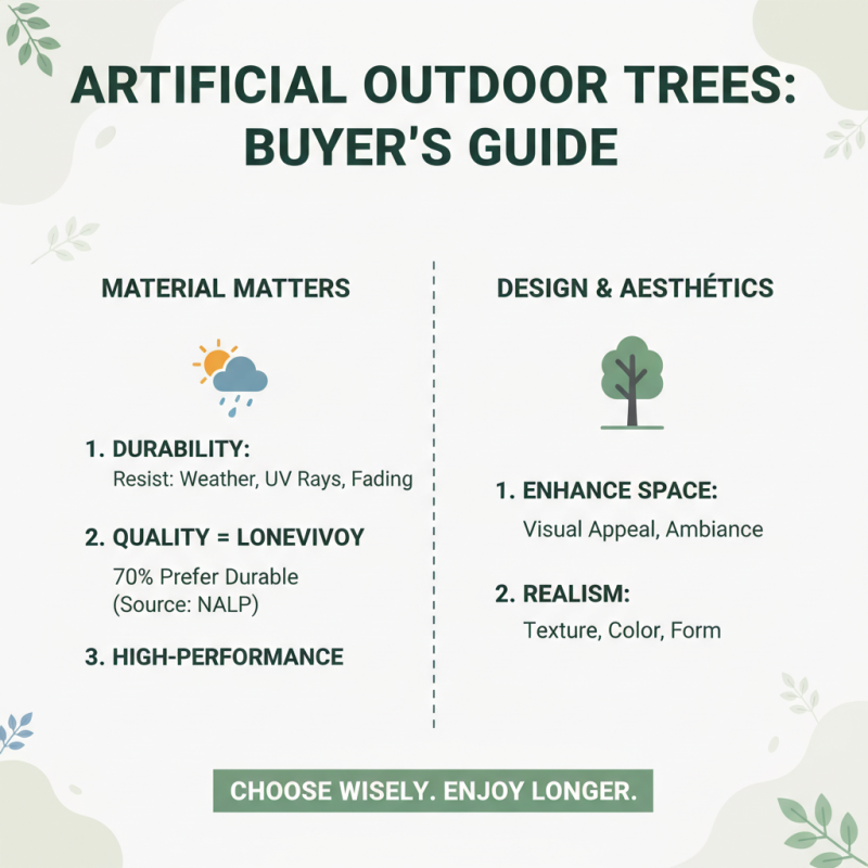2026 How to Choose the Best Artificial Outdoor Tree for Your Space?