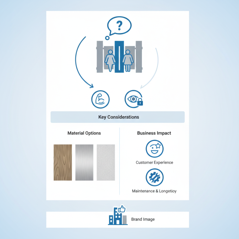 How to Choose the Best Restroom Stall Walls for Your Business?