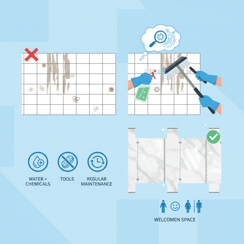 How to Clean Restroom Stall Walls Effectively?
