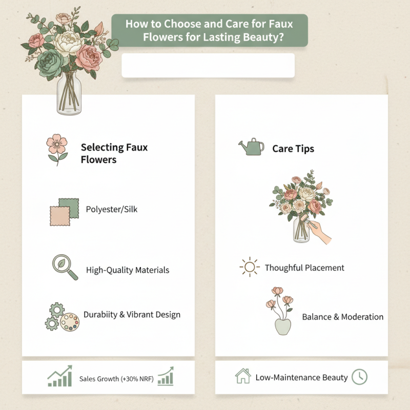 How to Choose and Care for Faux Flowers for Lasting Beauty?