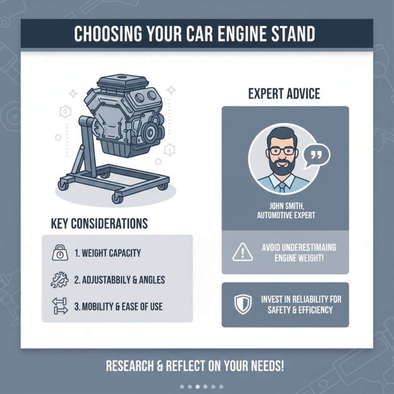 How to Choose the Best Car Engine Stand for Your Needs?