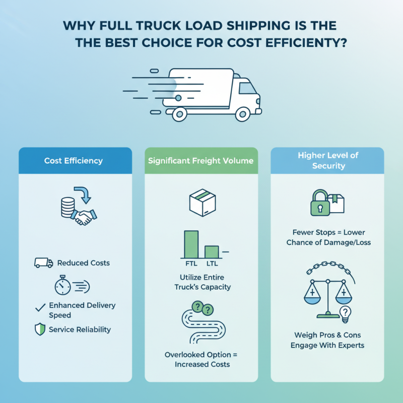 Why Full Truck Load Shipping is the Best Choice for Cost Efficiency?