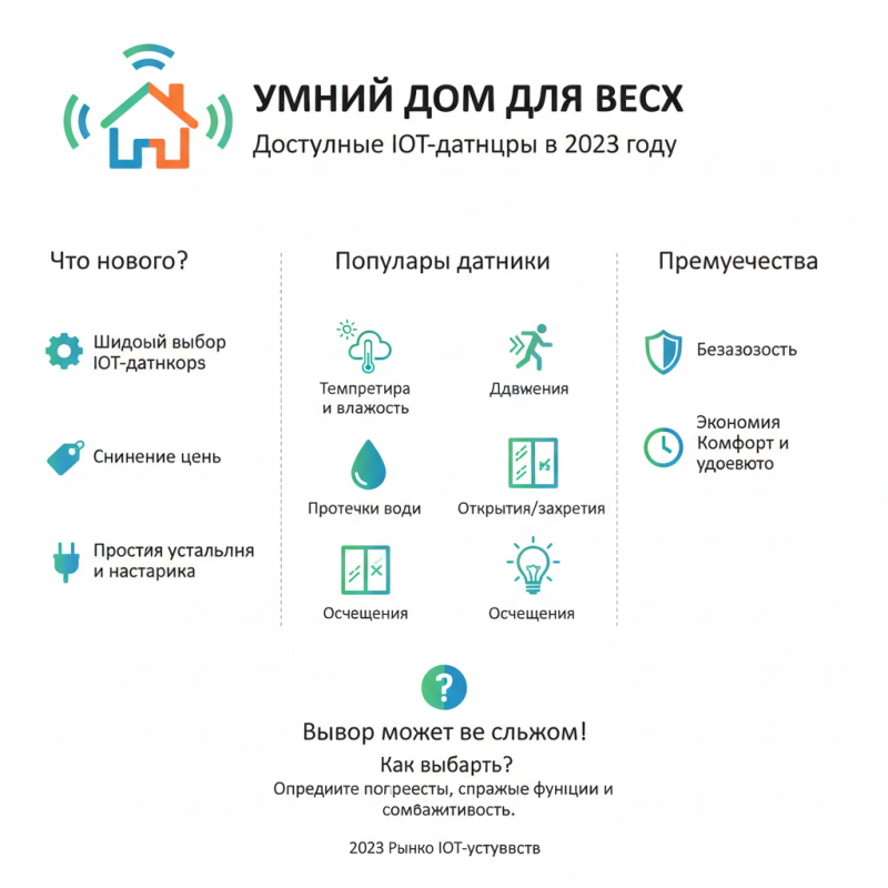 Топ 10 Датчиков IoT для умного дома какие выбрать?