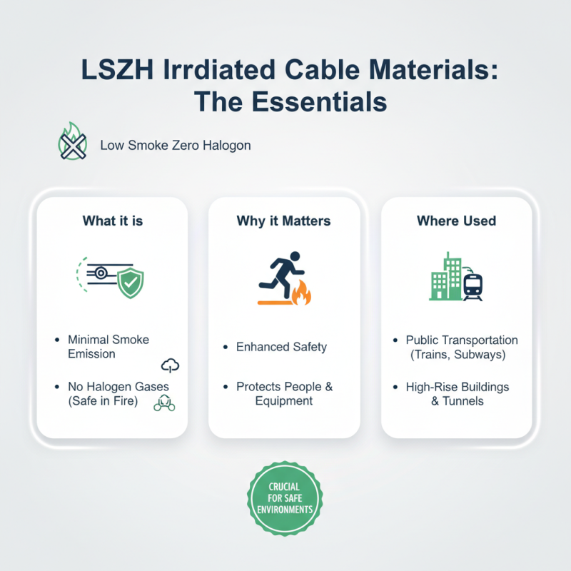 How to Choose Lszh Irradiated Insulating Cable Material in 2026?