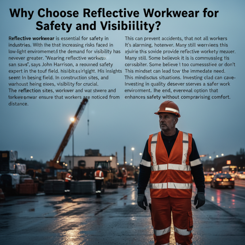 Why Choose Reflective Workwear for Safety and Visibility?