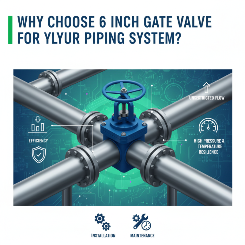 Why Choose a 6 Inch Gate Valve for Your Piping System?