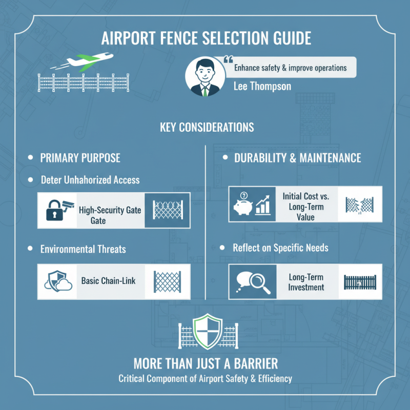 How to Choose the Right Airport Fence for Your Needs?