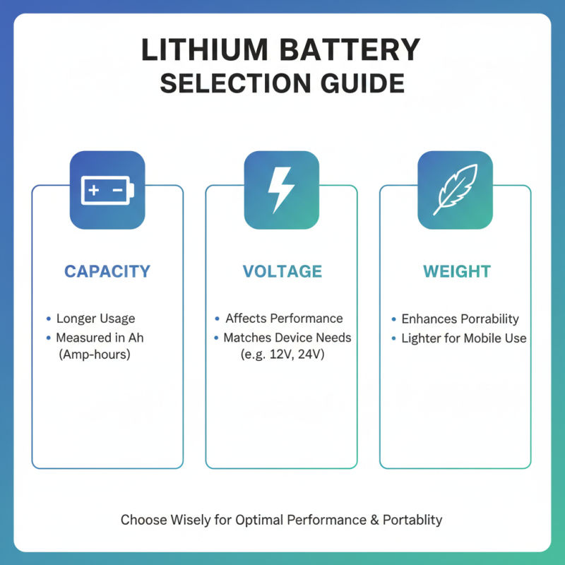 Top 5 Best Power Lithium Battery Options for Your Needs?