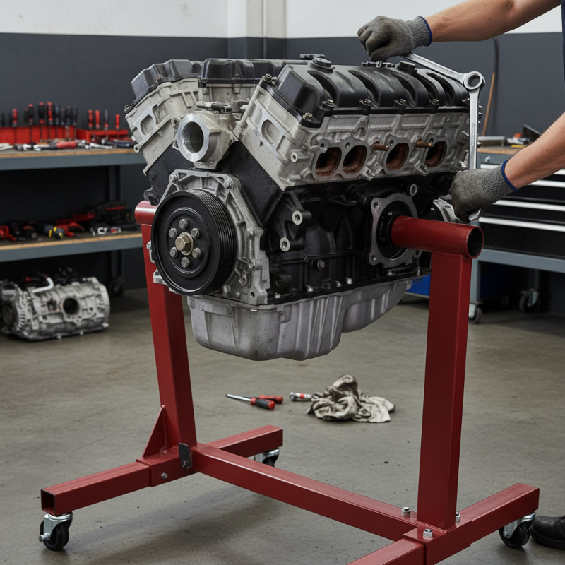 What is a car engine stand and how does it work?
