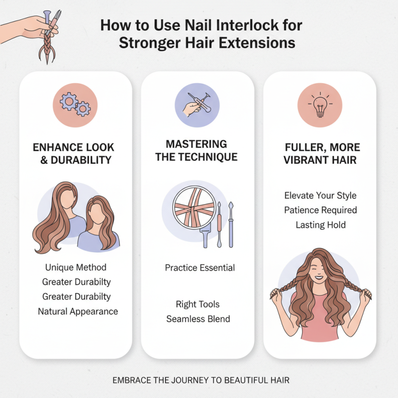 How to Use Nail Interlock for Stronger Hair Extensions?