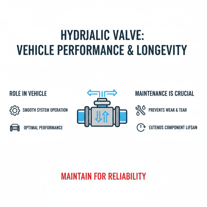 Why is an Auto Parts Hydraulic Valve Essential for Your Vehicle?