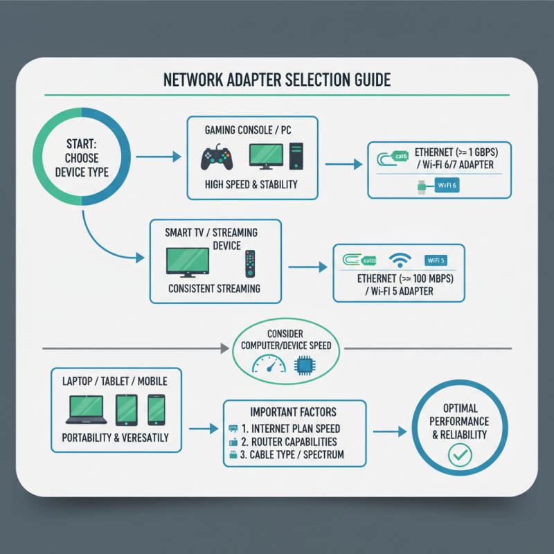 Как выбрать сетевой адаптер в различных механизмах?