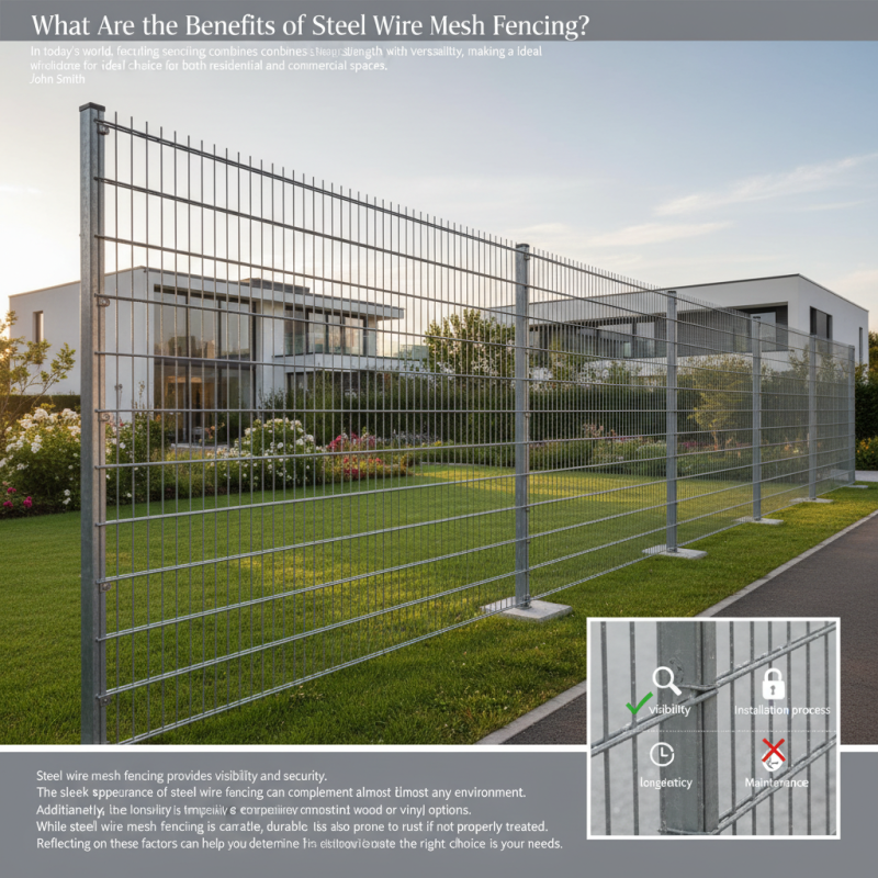 What Are the Benefits of Steel Wire Mesh Fencing?