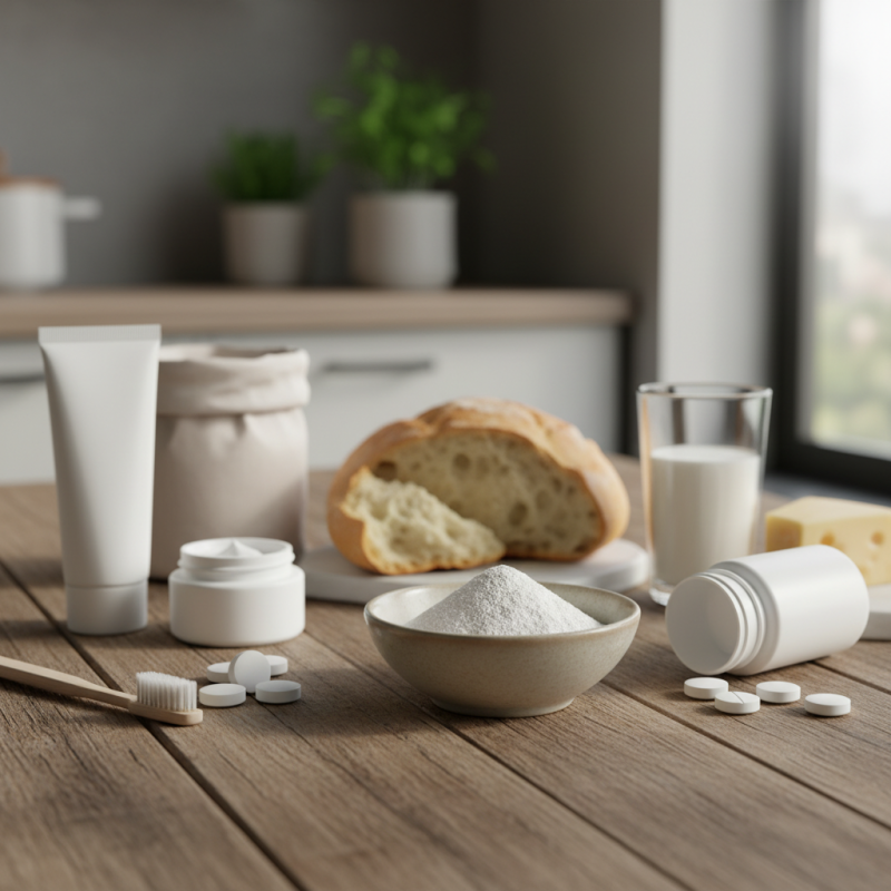 What are the benefits of calcium carbonate powder in daily life?