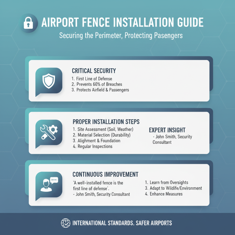 How to Install an Airport Fence Properly?