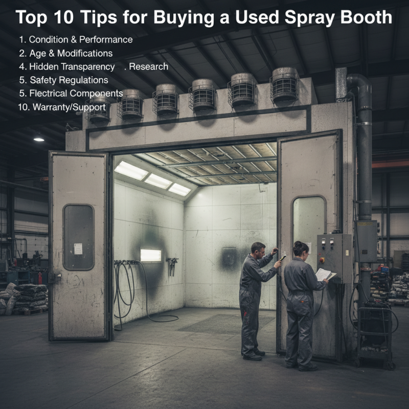 Top 10 Tips for Buying a Used Spray Booth for Sale?
