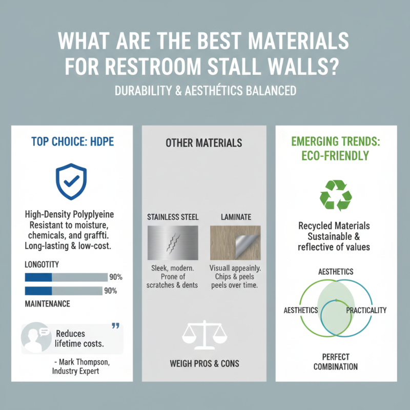 What are the Best Materials for Restroom Stall Walls?