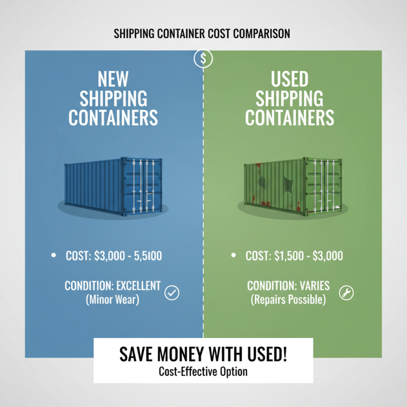 What is the cost of 20 shipping containers in today's market?