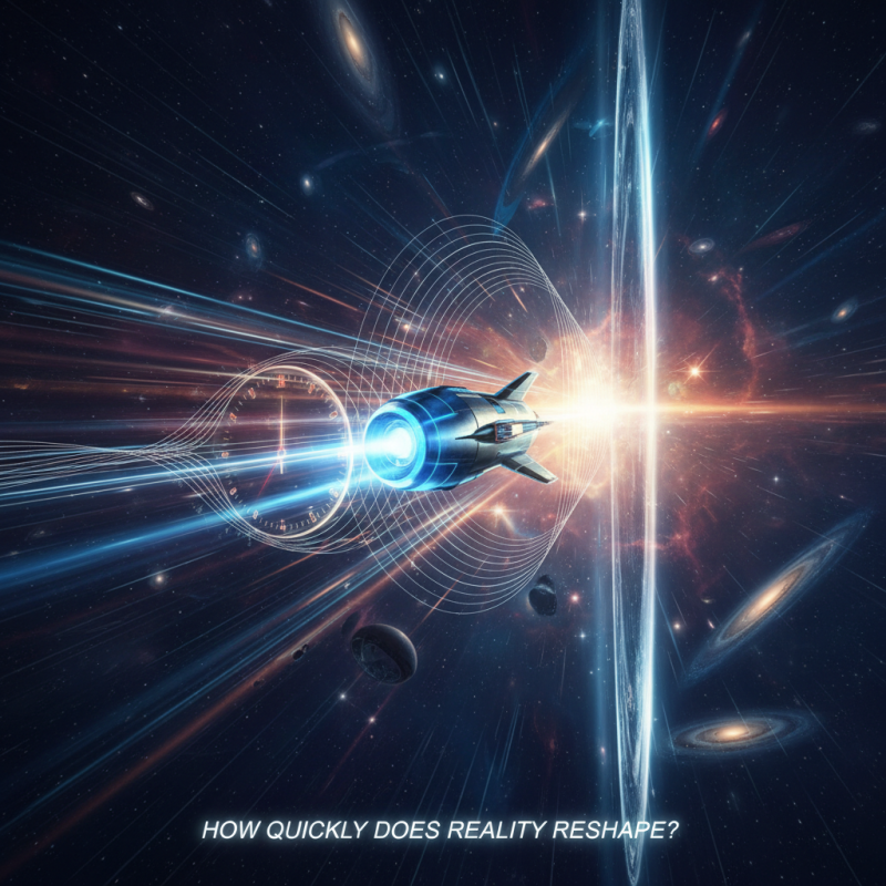 Как скорость включения влияет на время и пространство?