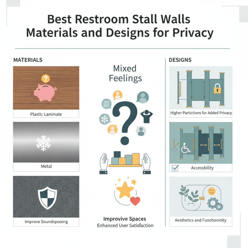 Best Restroom Stall Walls Materials and Designs for Privacy?