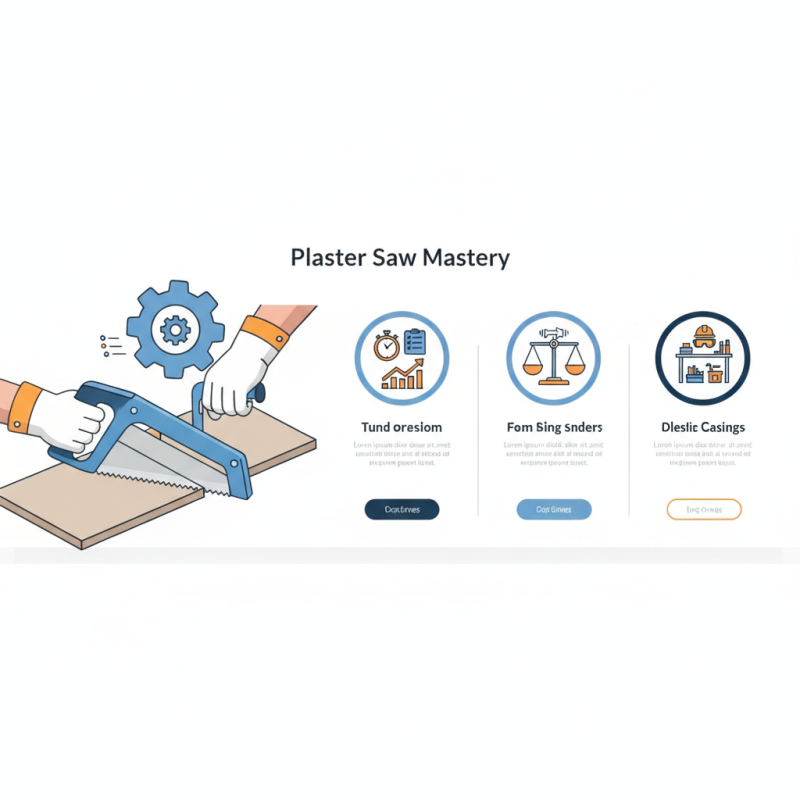 How to Use a Plaster Saw Effectively for Your Projects?