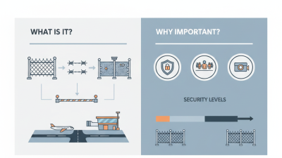 What is an airport fence and why is it important?