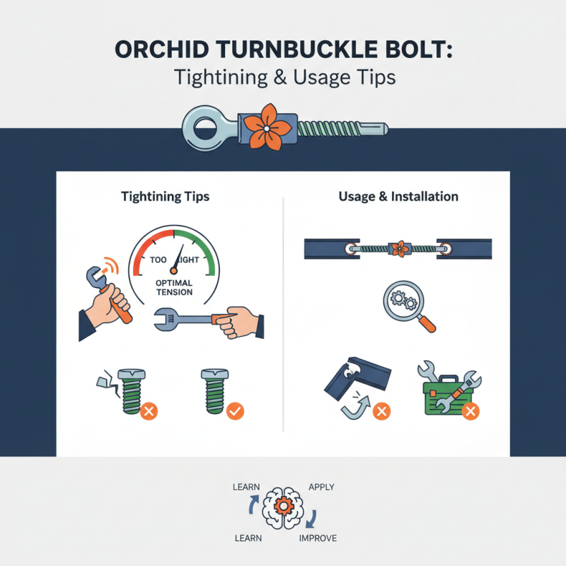Orchid Turnbuckle Bolt Tips for Tightening and Usage?
