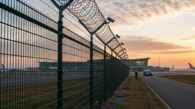 Why is an airport fence crucial for security and safety?