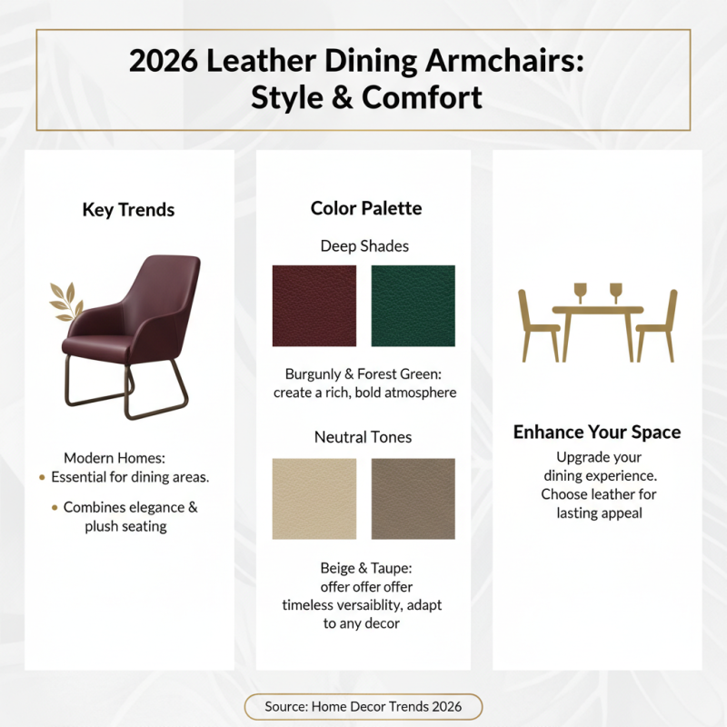 2026 Best Leather Dining Armchair Designs for Your Modern Home?