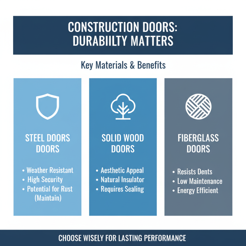How to Choose the Best Construction Doors for Your Project?