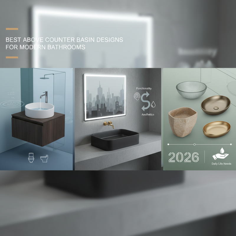 2026 Best Above Counter Basin Designs for Modern Bathrooms?