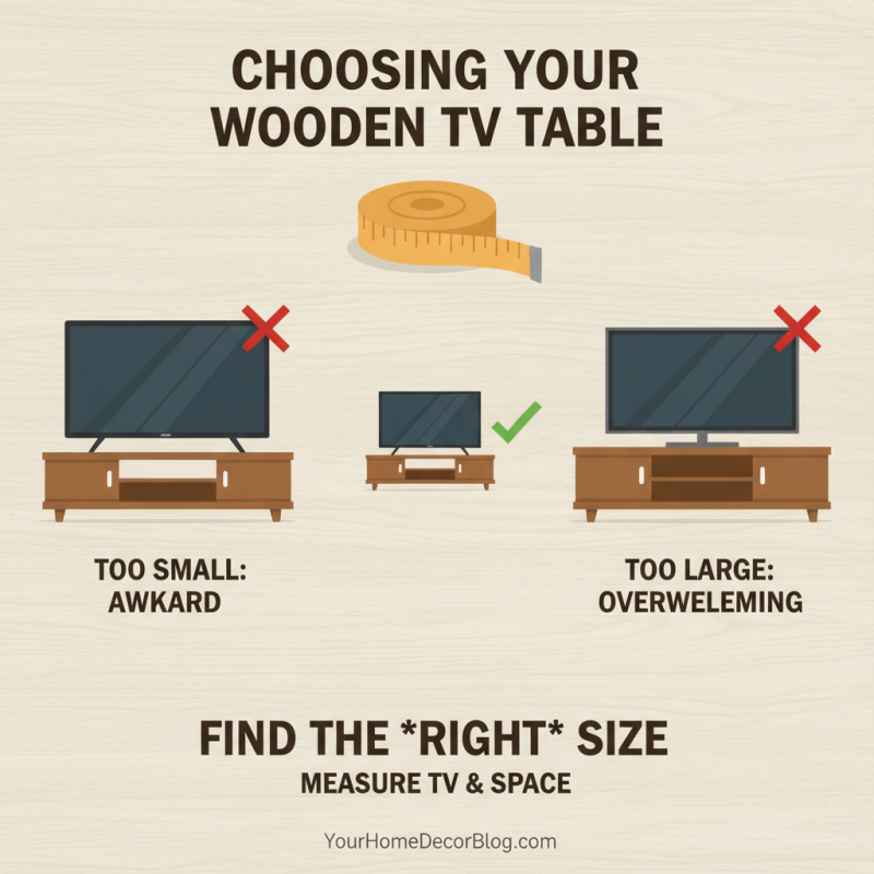 How to Choose the Best Wooden TV Table for Your Living Room?