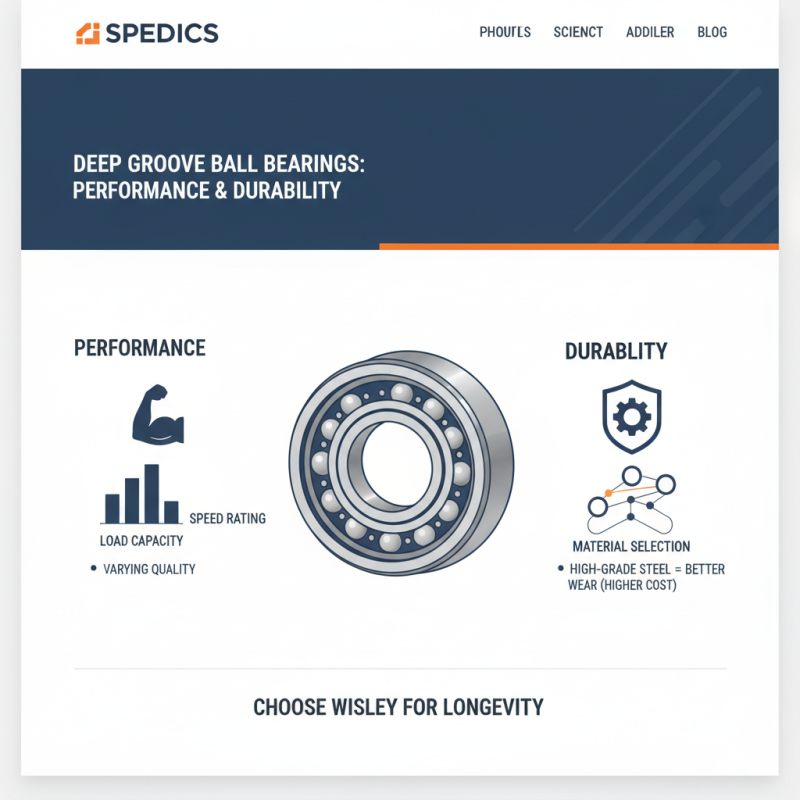 Top 10 Deep Ball Bearings for Enhanced Performance and Durability?