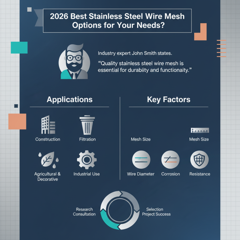 2026 Best Stainless Steel Wire Mesh Options for Your Needs?