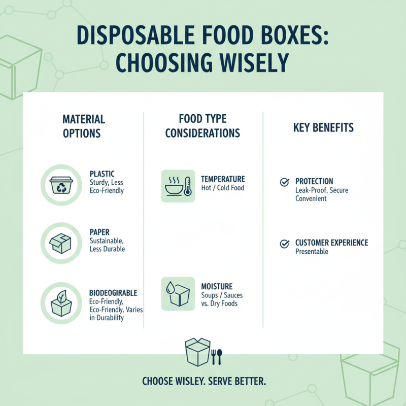 How to Choose the Best Disposable Boxes For Food?