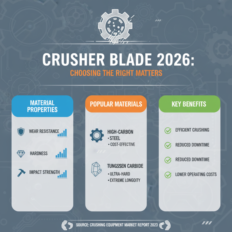 How to Choose the Right Crusher Blade for Your Needs in 2026