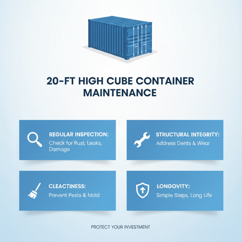 How to Use a 20 ft High Cube Container for Storage and Shipping?