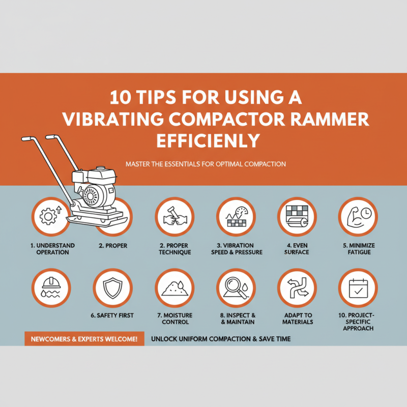 10 Tips for Using a Vibrating Compactor Rammer Efficiently?