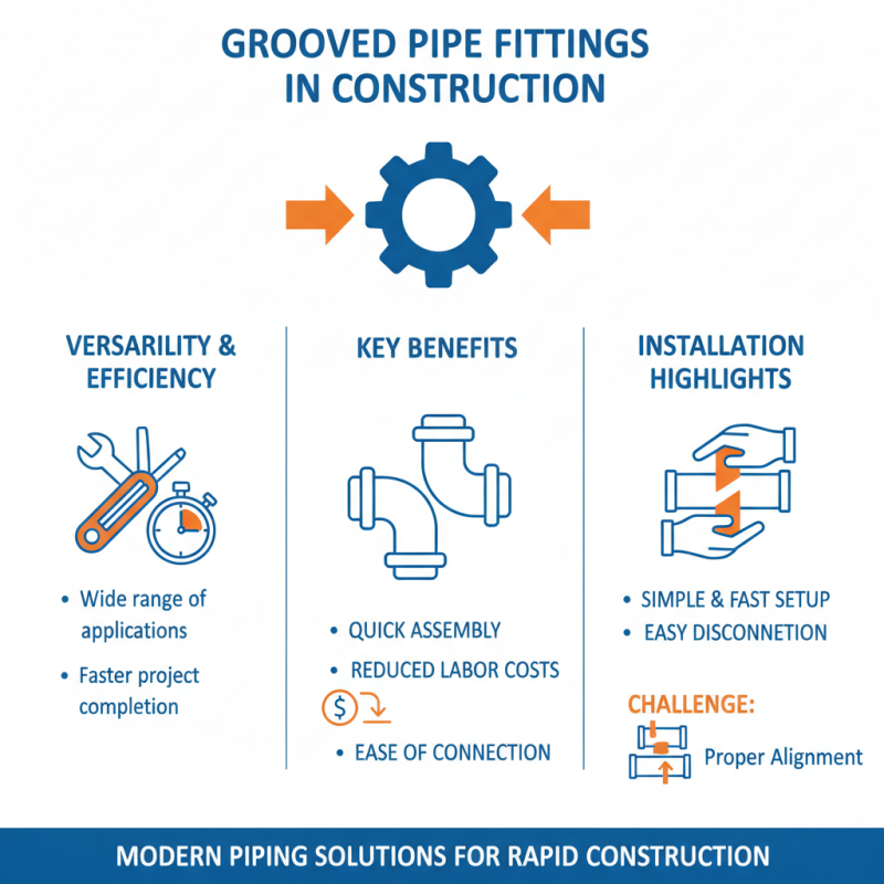 What is a grooved pipe fitting and how is it used?