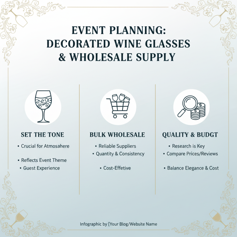 How to Choose Decorated Wine Glasses Wholesale for Your Event Needs?