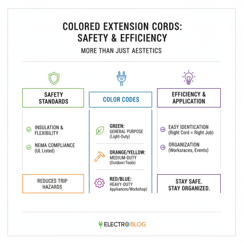 What is the Purpose of Colored Extension Cords?