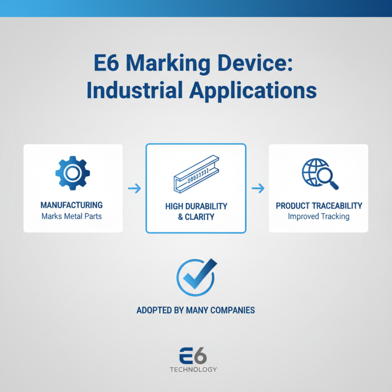 How to Use Sic Marking E6 for Efficient Product Marking?