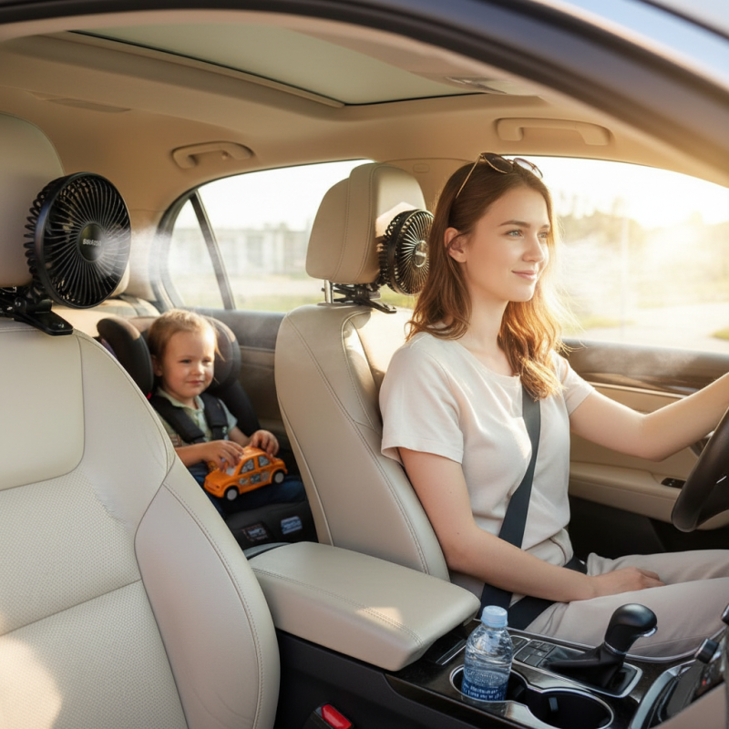 Car Seat Fan Tips for Staying Cool During Summer Drives