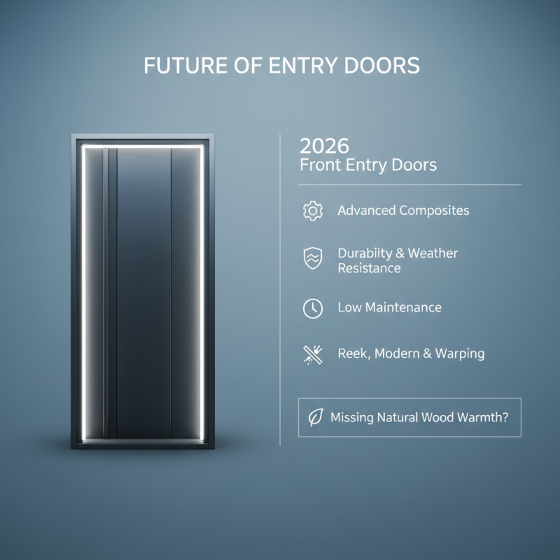 2026 Top Trends in Exterior Front Entry Doors for Modern Homes