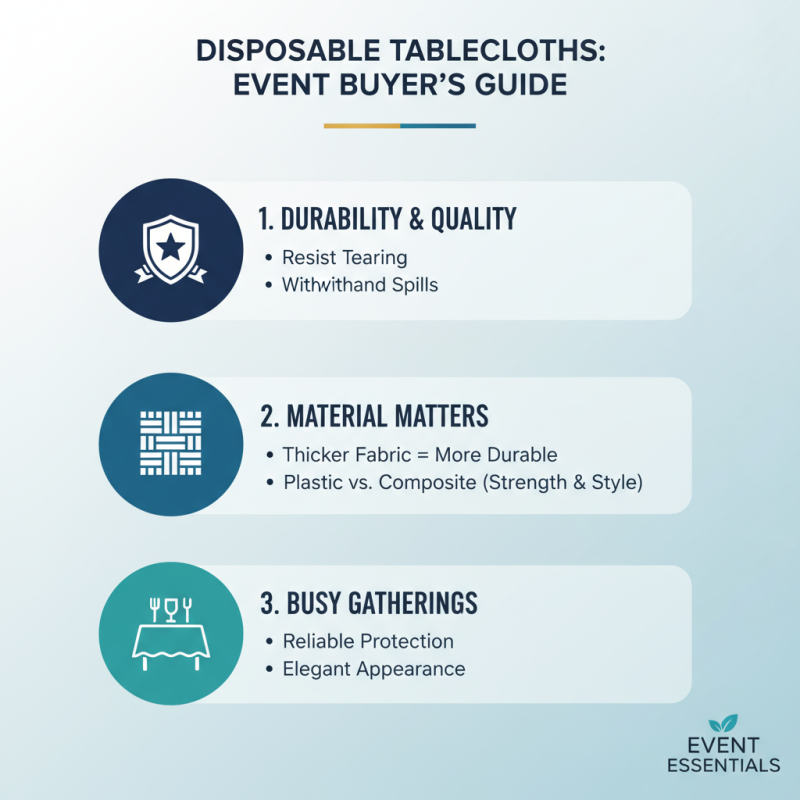 How to Choose the Best Disposable Tablecloth for Your Events?