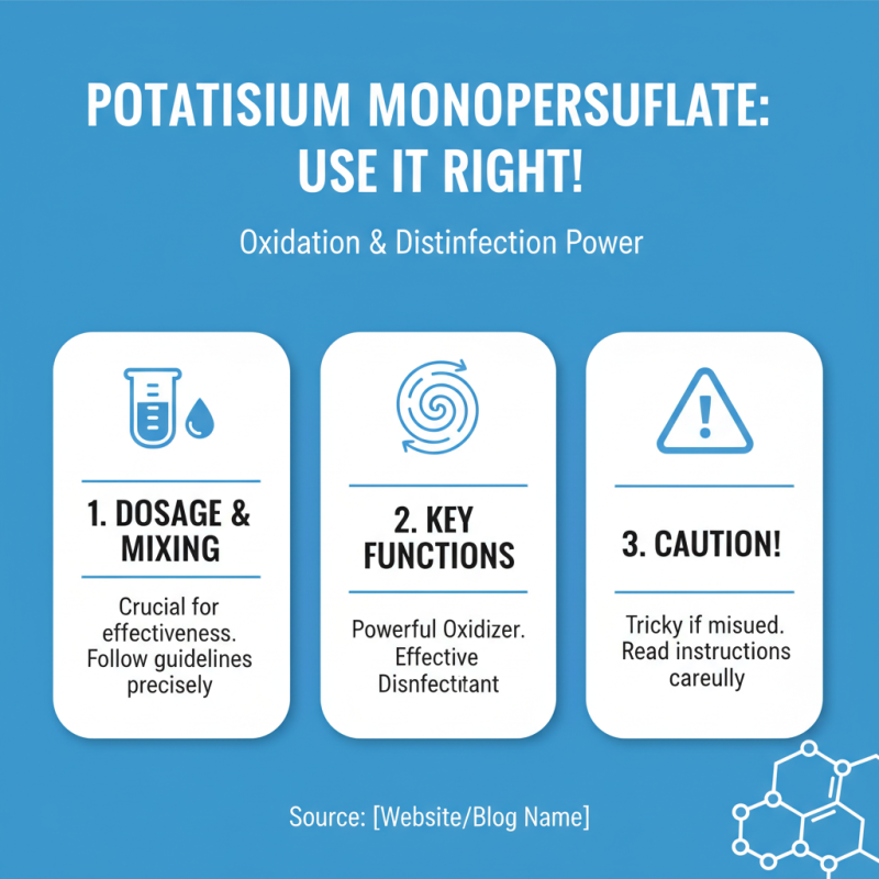 How to Use Potassium Monopersulfate Compound Effectively?