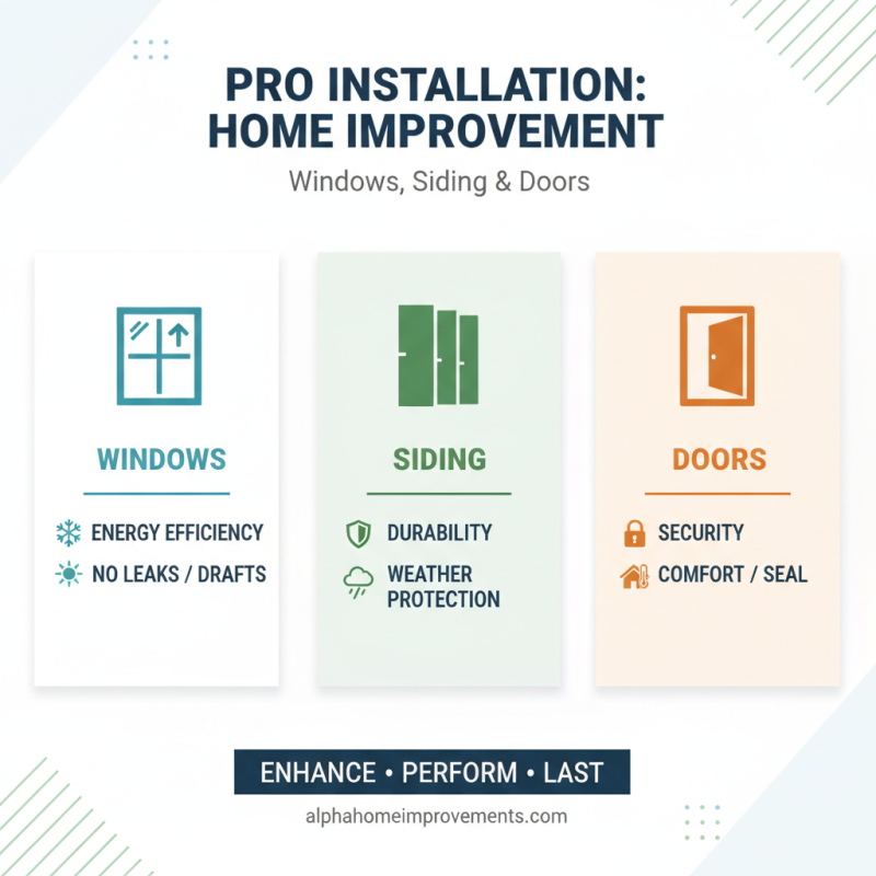 Why Choosing the Right Windows Siding and Doors Matters?