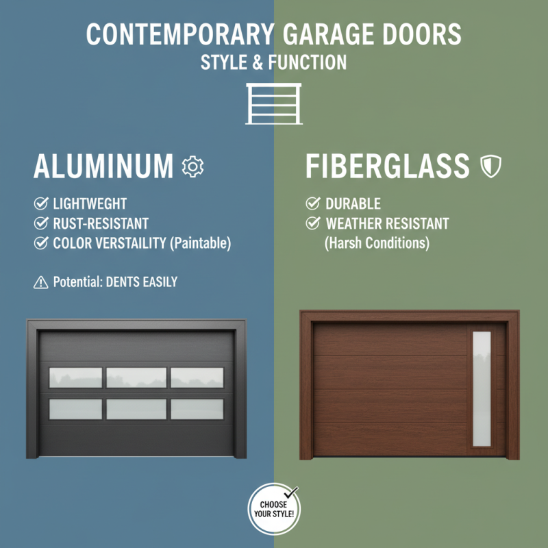 Why Choose Contemporary Garage Doors for Your Home?