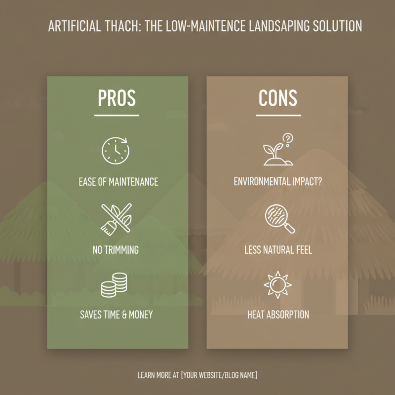 Top Advantages of Using Artificial Thatch for Your Landscaping Needs?